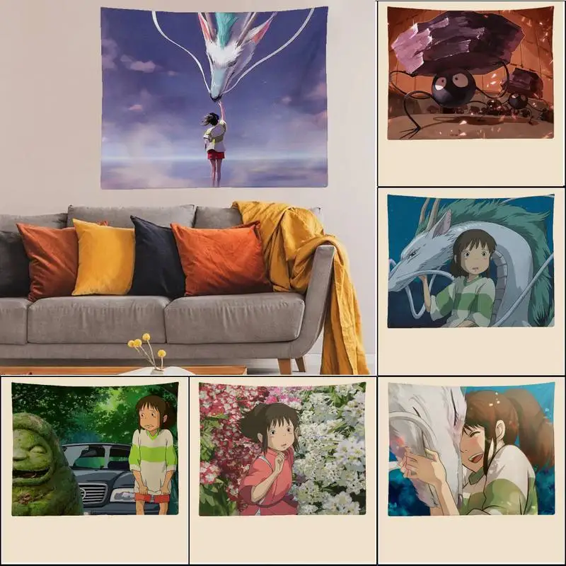 Spirited Away Tapestry Art Printing Cheap Hippie Wall Hanging Bohemian Wall Tapestries
Spirited Away Tapestry Art Printing Cheap Hippie Wall Hanging Bohemian Wall Tapestries