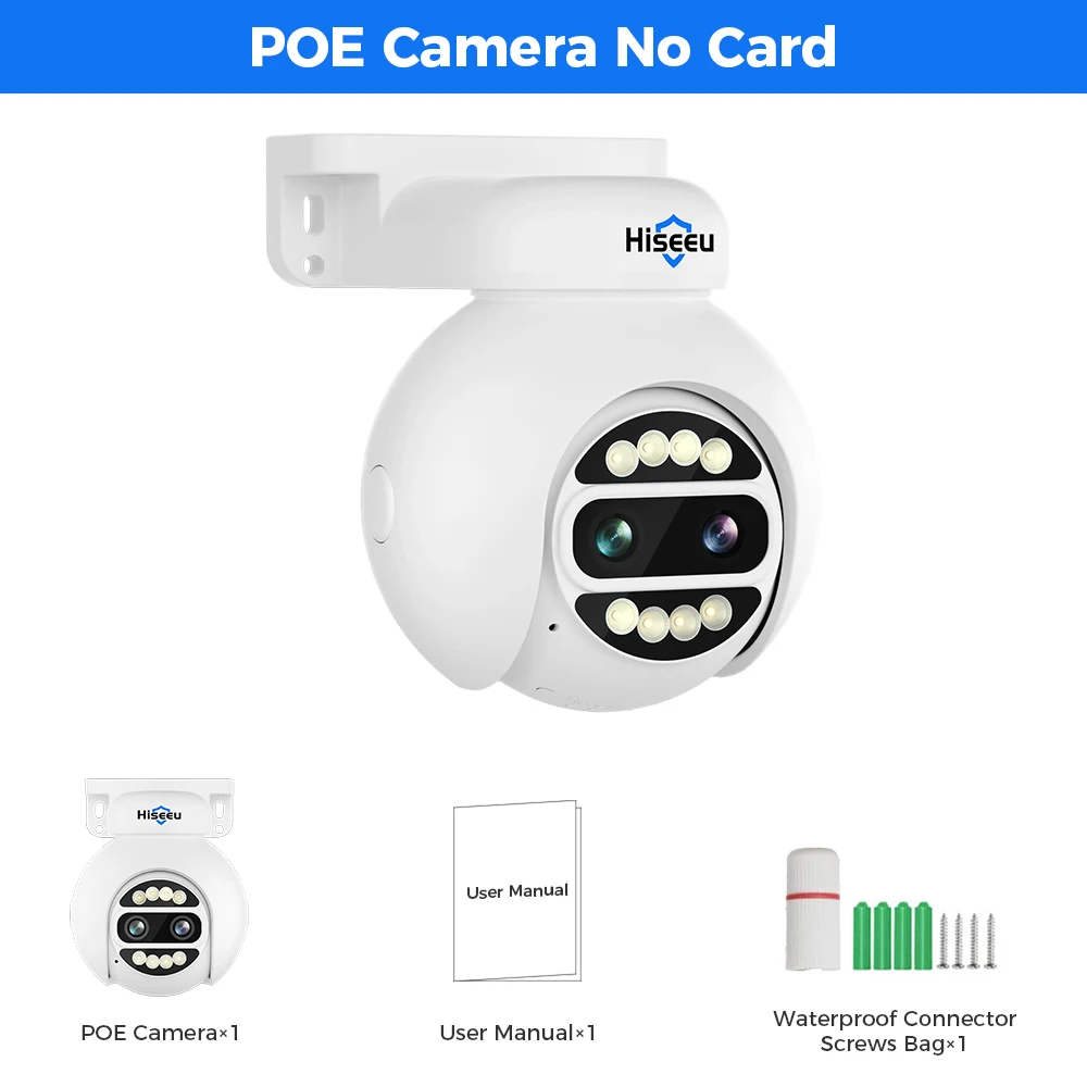 IP-камера Hiseeu Dual Lens 4MP 8X Digital Zoom
IP-камера Hiseeu Dual Lens 4MP 8X Digital Zoom