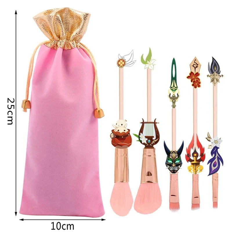 5pcs Anime Demon Genshin Impact Brushes Set Makeup Brush Blush Foundation Eye Shadow Highlighte Women Makeup Tools
5pcs Anime Demon Genshin Impact Brushes Set Makeup Brush Blush Foundation Eye Shadow Highlighte Women Makeup Tools