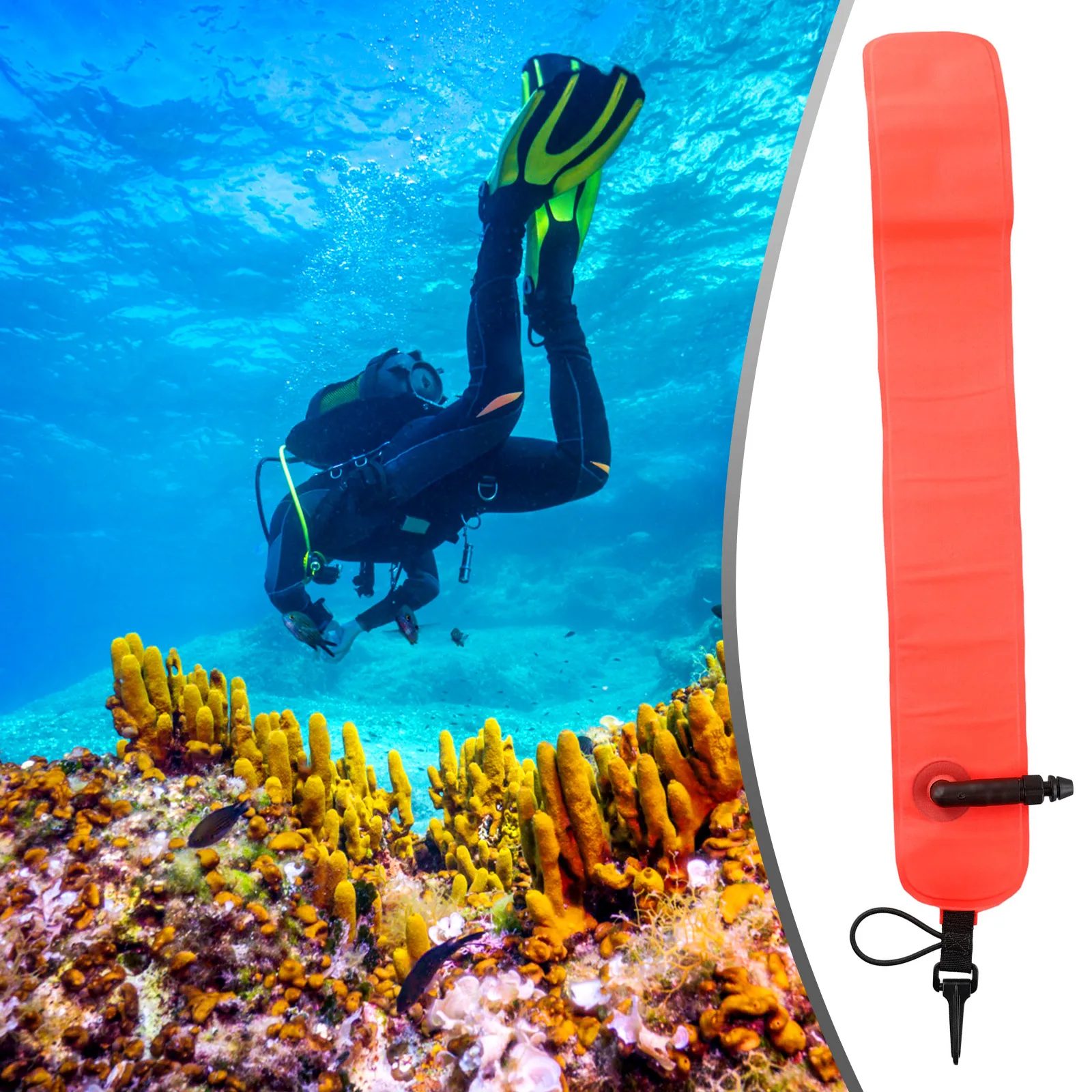 Hot Sale Diving Buoy Diving Buoy 1pc 50g Inflated Size 56*8.5cm Rolled Size 9.5*5*5cm Buoy Signal Marking Buoy
Hot Sale Diving Buoy Diving Buoy 1pc 50g Inflated Size 56*8.5cm Rolled Size 9.5*5*5cm Buoy Signal Marking Buoy
