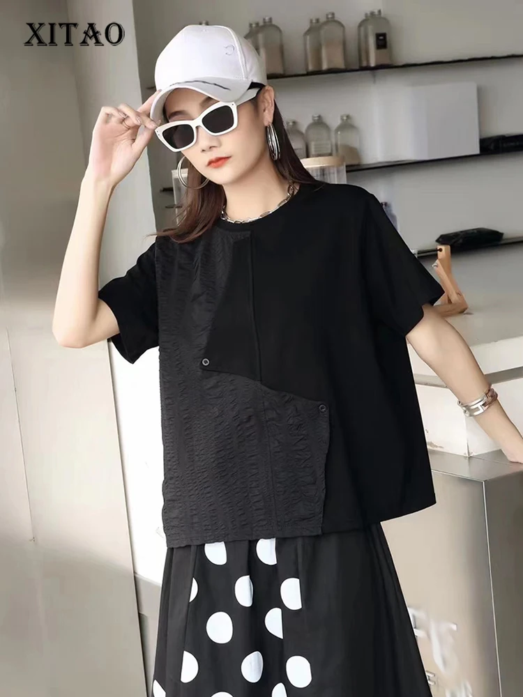 XITAO Casual Patchwork T-Shirt Women Korea 2022 Spring New Personality Fashion Loose O-neck Short Sleeve T-Shirt WMD5055
XITAO Casual Patchwork T-Shirt Women Korea 2022 Spring New Personality Fashion Loose O-neck Short Sleeve T-Shirt WMD5055