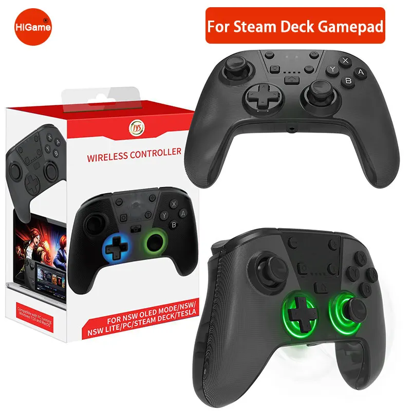 Universal Gamepad Built-in Colorful Lights For Steam Deck Nintendo Switch PC Controller With Vibration Macro Function
Universal Gamepad Built-in Colorful Lights For Steam Deck Nintendo Switch PC Controller With Vibration Macro Function