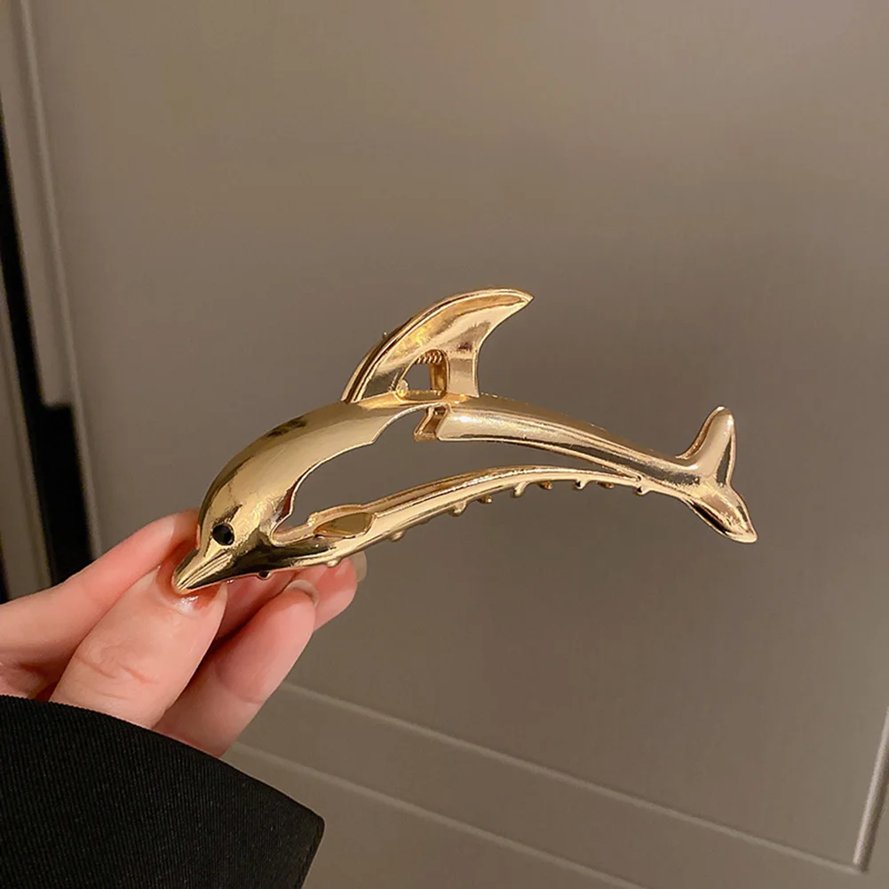 Korean Diamond-encrusted Dolphin Hairpin Cartoon Design Sense of Temperament High Ponytail Hairpin All-match Hair Accessories
Korean Diamond-encrusted Dolphin Hairpin Cartoon Design Sense of Temperament High Ponytail Hairpin All-match Hair Accessories