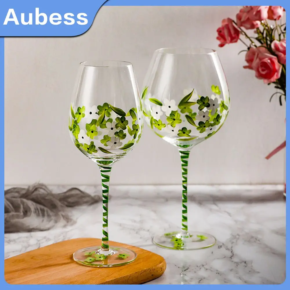 Creative Hand Drawn Tall Glass Northern Europe Style Flower Wine Cup Wedding Presen Champagne Glass Personality Cup Good-looking
Creative Hand Drawn Tall Glass Northern Europe Style Flower Wine Cup Wedding Presen Champagne Glass Personality Cup Good-looking