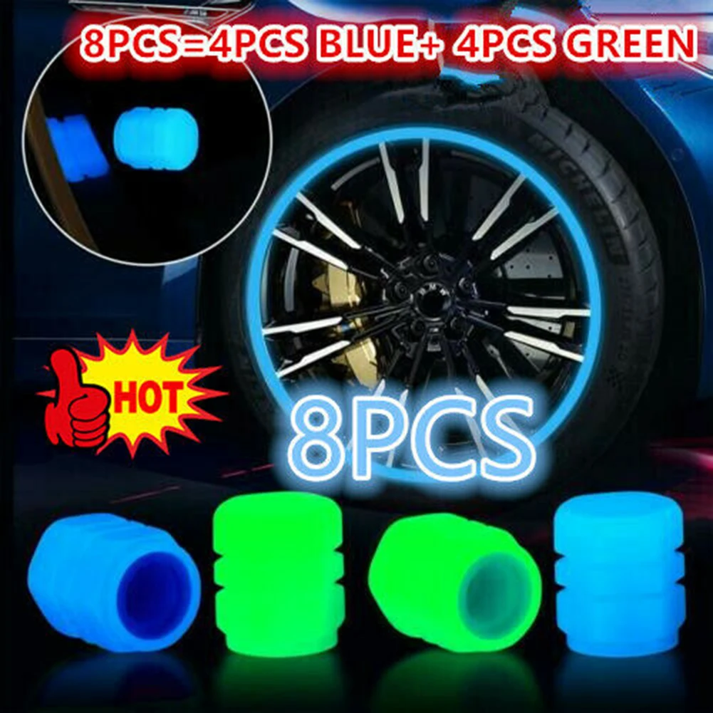 8pcs Universal Fluorescent Luminous Tire Valve Stem Cap Car Tire Valve Cap 4. Easy To Install - 4 Stem Cap, Can Be Easily Tighte
8pcs Universal Fluorescent Luminous Tire Valve Stem Cap Car Tire Valve Cap 4. Easy To Install - 4 Stem Cap, Can Be Easily Tighte
