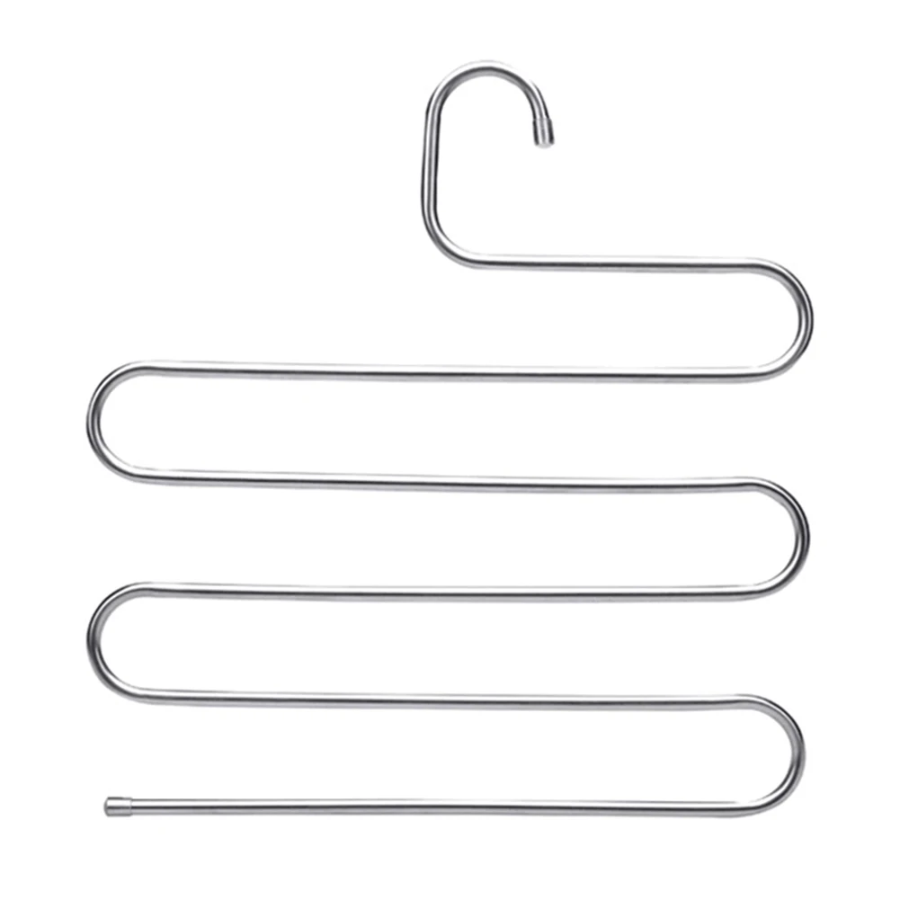 Multi Layers Pants Hangers S-Shape Closet Storage Space Saving for Trousers Home Room
Multi Layers Pants Hangers S-Shape Closet Storage Space Saving for Trousers Home Room