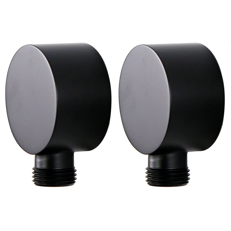 2X Wall Supply Elbow,Brass Round Wall Mount Shower Hose Connector Accessories G1/2Inch Water Outlet For Shower-Black
2X Wall Supply Elbow,Brass Round Wall Mount Shower Hose Connector Accessories G1/2Inch Water Outlet For Shower-Black