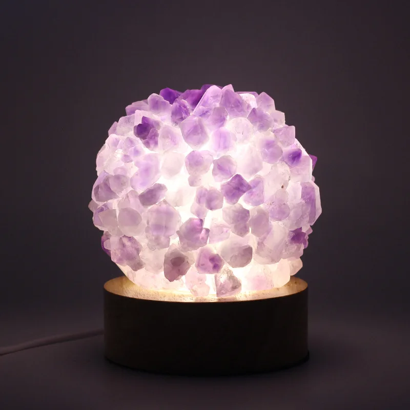 Amethyst Spherical Ornaments Natural Ore Ornaments Casual Desktop Atmosphere Lights Decorations Home Decorations
Amethyst Spherical Ornaments Natural Ore Ornaments Casual Desktop Atmosphere Lights Decorations Home Decorations