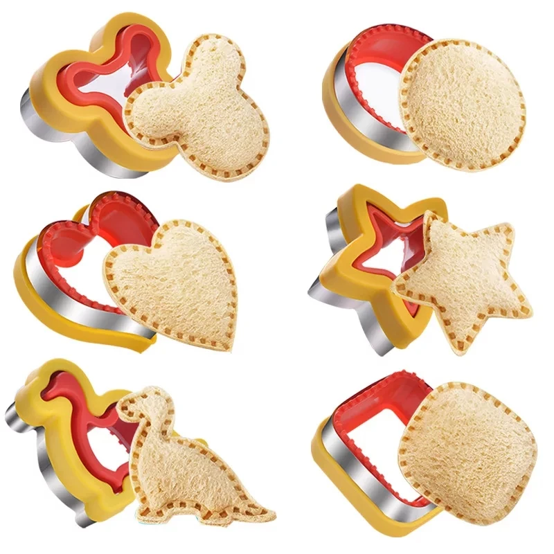 6Pcs Sandwich Cutter Set DIY Christmas Cookie Mold Cute Animal Dinosaur Shape Bread Mould For Kids Children Kitchen Baking Tools
6Pcs Sandwich Cutter Set DIY Christmas Cookie Mold Cute Animal Dinosaur Shape Bread Mould For Kids Children Kitchen Baking Tools