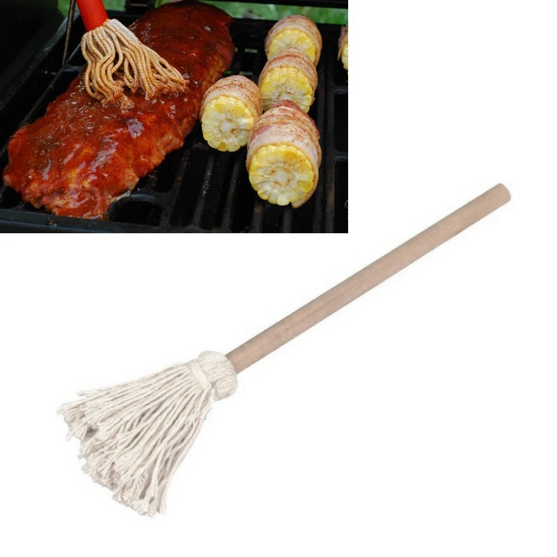 2Pcs 40Cm Cotton Basting Mop BBQ Brush Long Wood Handle Sauce Mop Basting Brushes Thread Bake Oil Brush BBQ Accessories
2Pcs 40Cm Cotton Basting Mop BBQ Brush Long Wood Handle Sauce Mop Basting Brushes Thread Bake Oil Brush BBQ Accessories