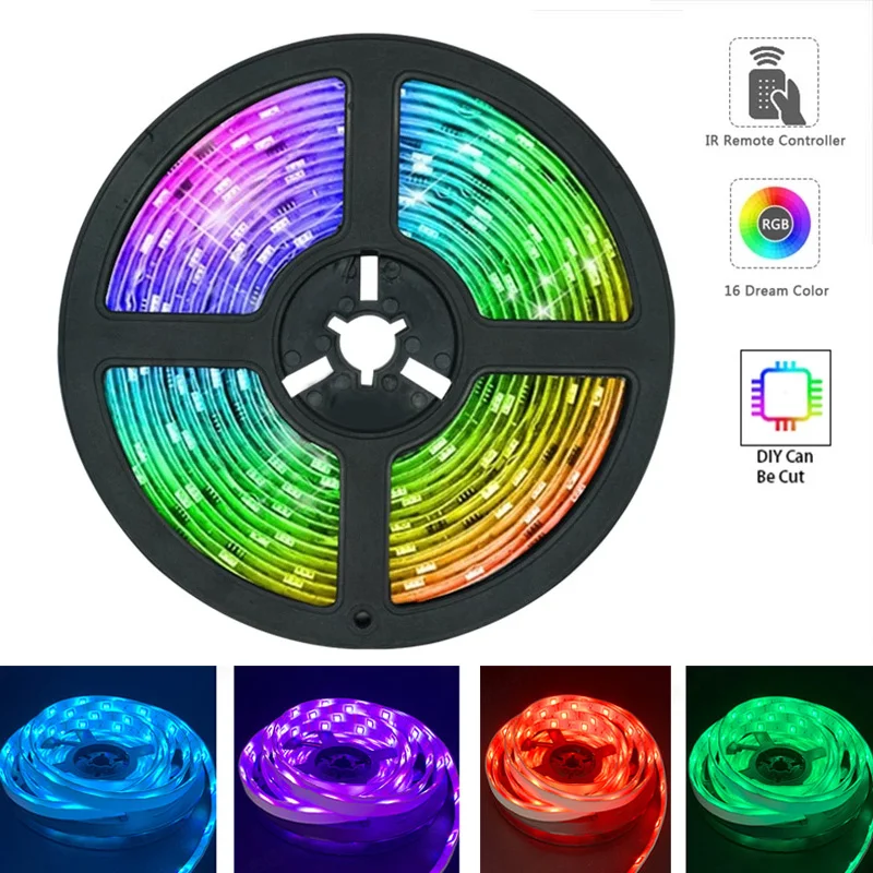 5M WIFI LED Strip Lights DC 12V RGB Led light 5050 SMD Flexible Waterproof Tape DC WIFI Control+Adapter Decoration Effect Lights
5M WIFI LED Strip Lights DC 12V RGB Led light 5050 SMD Flexible Waterproof Tape DC WIFI Control+Adapter Decoration Effect Lights