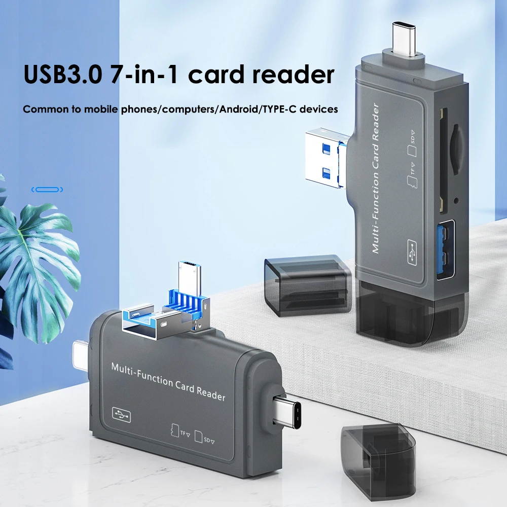 Multifunctional Card Reader Memory Card Reader Adapter Mini Universal Otg Tf/sd Card For Android Phone Computer Type C Micro Usb
Multifunctional Card Reader Memory Card Reader Adapter Mini Universal Otg Tf/sd Card For Android Phone Computer Type C Micro Usb