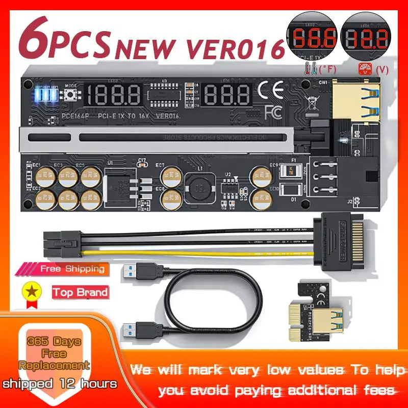 2023 6 шт. Райзер 016 USB PCIE Райзер PCI Express X16 адаптер Райзера 016 GPU карта Райзера SATA 15 контактов на 6 контактов напряжение питания
2023 6 шт. Райзер 016 USB PCIE Райзер PCI Express X16 адаптер Райзера 016 GPU карта Райзера SATA 15 контактов на 6 контактов напряжение питания