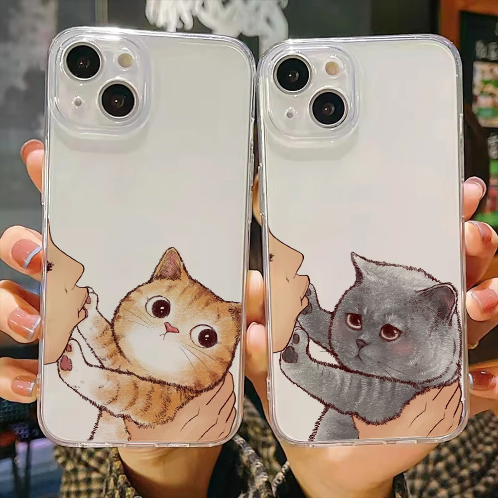 Cute Cat Luxury Ultra Thin Clear Phone Case For Apple iPhone 11 12 13 Pro Max Mini X XR XS Max SE 6 6s 7 8 Plus Funda Soft
Cute Cat Luxury Ultra Thin Clear Phone Case For Apple iPhone 11 12 13 Pro Max Mini X XR XS Max SE 6 6s 7 8 Plus Funda Soft