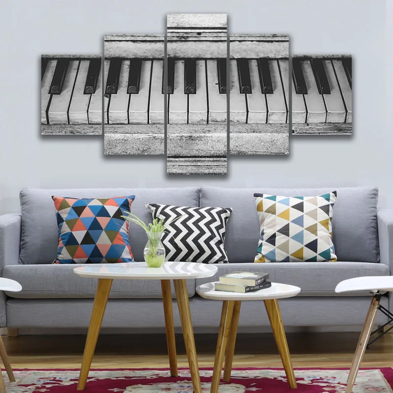Decoration Living Room Modular Pictures 5 Panel Old Piano Keyboard Framework Wall Art Painting HD Printed Canvas Poster Home
Decoration Living Room Modular Pictures 5 Panel Old Piano Keyboard Framework Wall Art Painting HD Printed Canvas Poster Home