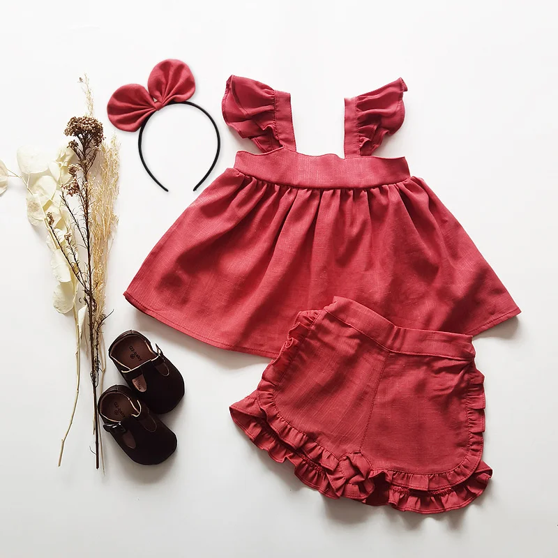 Children's Summer Two-piece Cotton Linen Girl's Skirt Children's Vest Shorts Children's Clothing
Children's Summer Two-piece Cotton Linen Girl's Skirt Children's Vest Shorts Children's Clothing