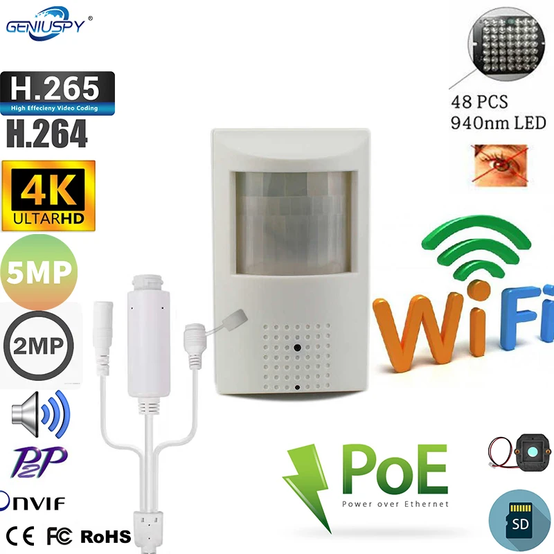 Камера видеонаблюдения Camhi POE IMX307 IMX335 IMX415, Инфракрасная IP-светодиодный с Wi-Fi, аудио, 2 МП, ночным видением, H.265, SD-картой, HD, для помещений, 940 нм
Камера видеонаблюдения Camhi POE IMX307 IMX335 IMX415, Инфракрасная IP-светодиодный с Wi-Fi, аудио, 2 МП, ночным видением, H.265, SD-картой, HD, для помещений, 940 нм