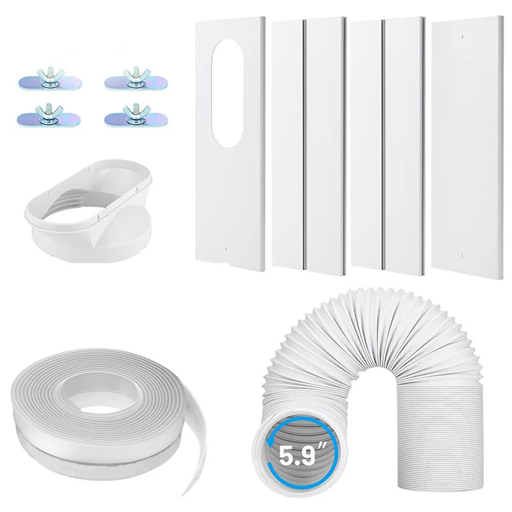 Portable Air Conditioner Win-dow Vent Kit AC Exhaust Hose Universal Coupler Adjustable Seal Universal Duct Extension Pipe
Portable Air Conditioner Win-dow Vent Kit AC Exhaust Hose Universal Coupler Adjustable Seal Universal Duct Extension Pipe