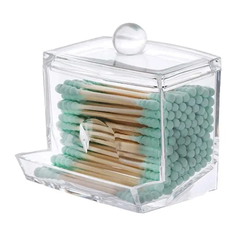 Transparent Cotton Swabs Stick Storage Cosmetic Bathroom Storage Organizer Reusable Simplicity Acrylic Cotton Ball Box
Transparent Cotton Swabs Stick Storage Cosmetic Bathroom Storage Organizer Reusable Simplicity Acrylic Cotton Ball Box
