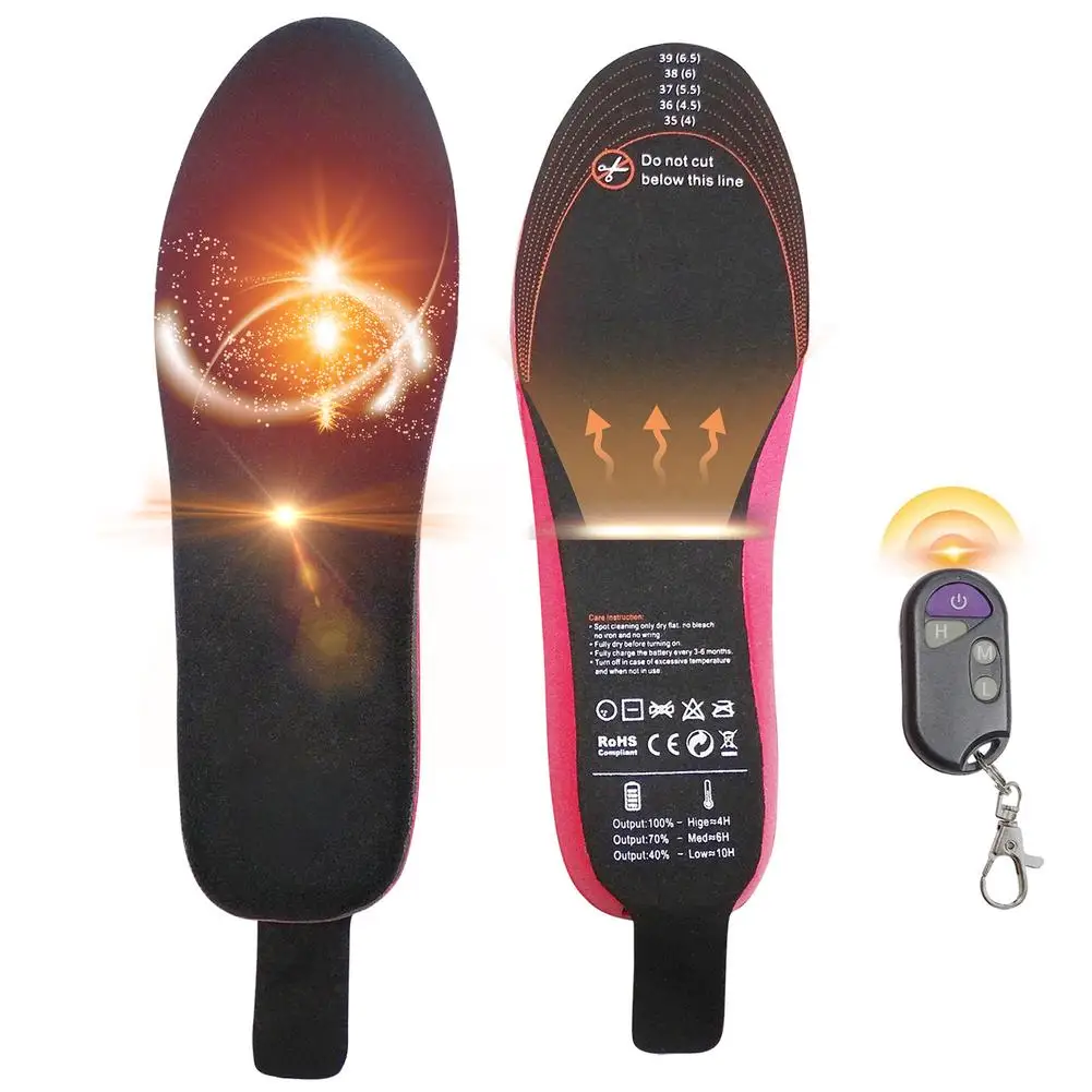 1 Pair Winter Electric Heated Insoles Usb Rechargeable Smart Foot Warmer With Remote Control For Men Women
1 Pair Winter Electric Heated Insoles Usb Rechargeable Smart Foot Warmer With Remote Control For Men Women