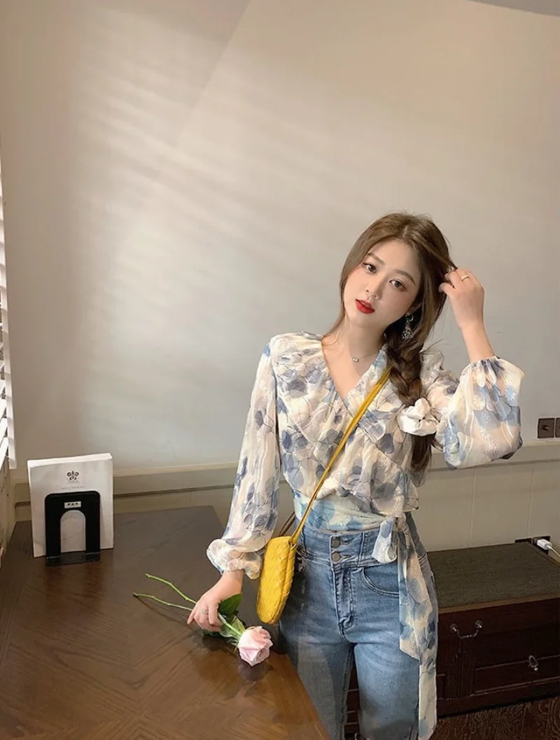 Top for Woman Full Sleeves Clothing with Bow Chiffon Frill Women's Shirts and Blouses Ruffle Floral Elegant Luxury Cute Y2k Chic
Top for Woman Full Sleeves Clothing with Bow Chiffon Frill Women's Shirts and Blouses Ruffle Floral Elegant Luxury Cute Y2k Chic
