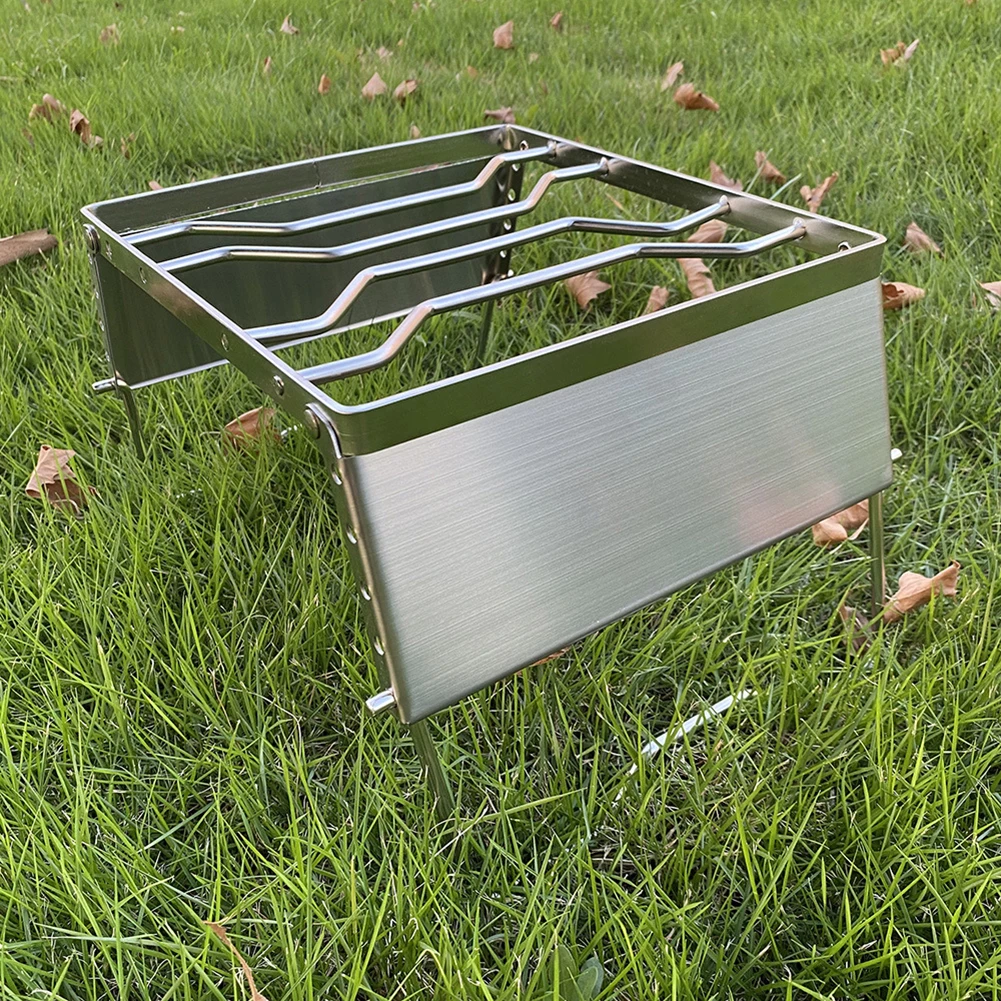 Folding Camping Pot Stove Rack for Outdoor Hiking Picnic BBQ Stainless Steel Charcoal Barbeque Grill Windproof Bracket
Folding Camping Pot Stove Rack for Outdoor Hiking Picnic BBQ Stainless Steel Charcoal Barbeque Grill Windproof Bracket