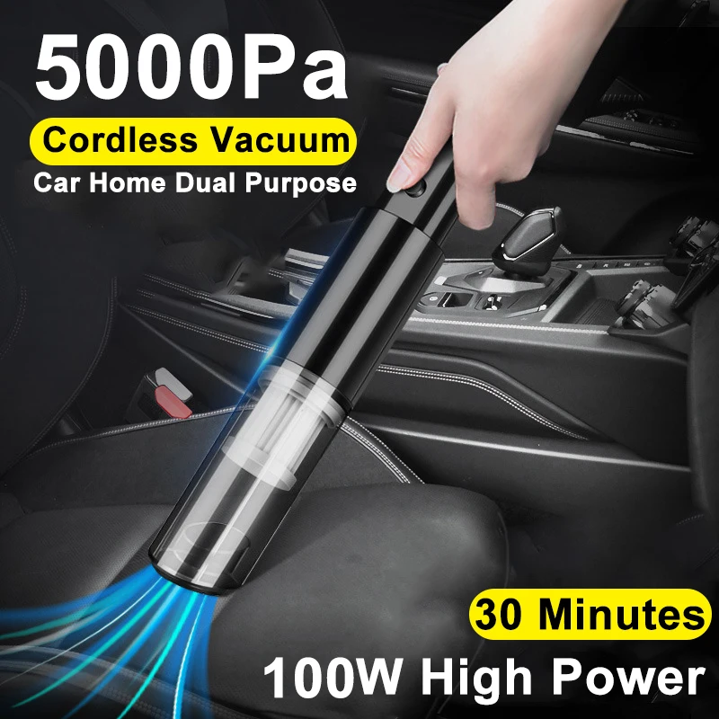 

Xiaomi Wireless Car Vacuum Cleaner 5000PA Suction Smart Vacuum Sweeper Portable Mini Handheld Dust Collector With Pouch