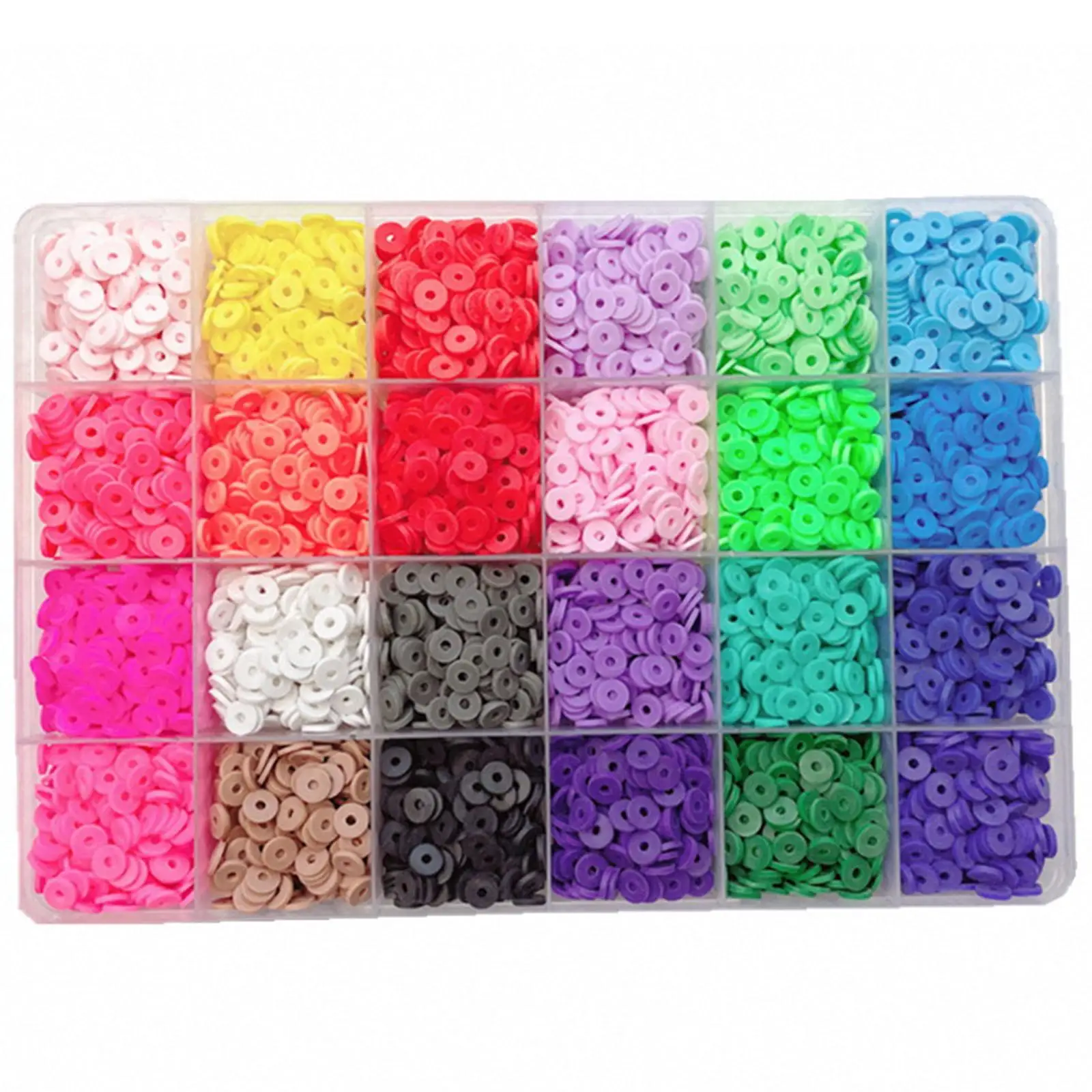 24 Grids 6mm Soft Pottery Pieces Box Set DIY Craft Gift Jewelry Making Bracelets Necklace Collection Handmade Premium Material
24 Grids 6mm Soft Pottery Pieces Box Set DIY Craft Gift Jewelry Making Bracelets Necklace Collection Handmade Premium Material