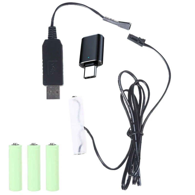 Reuse AA Dummy Batteries Detachable USB/Type C Power Supply Cable for AA Battery,Replacement 4AA Battery for LED Toys
Reuse AA Dummy Batteries Detachable USB/Type C Power Supply Cable for AA Battery,Replacement 4AA Battery for LED Toys