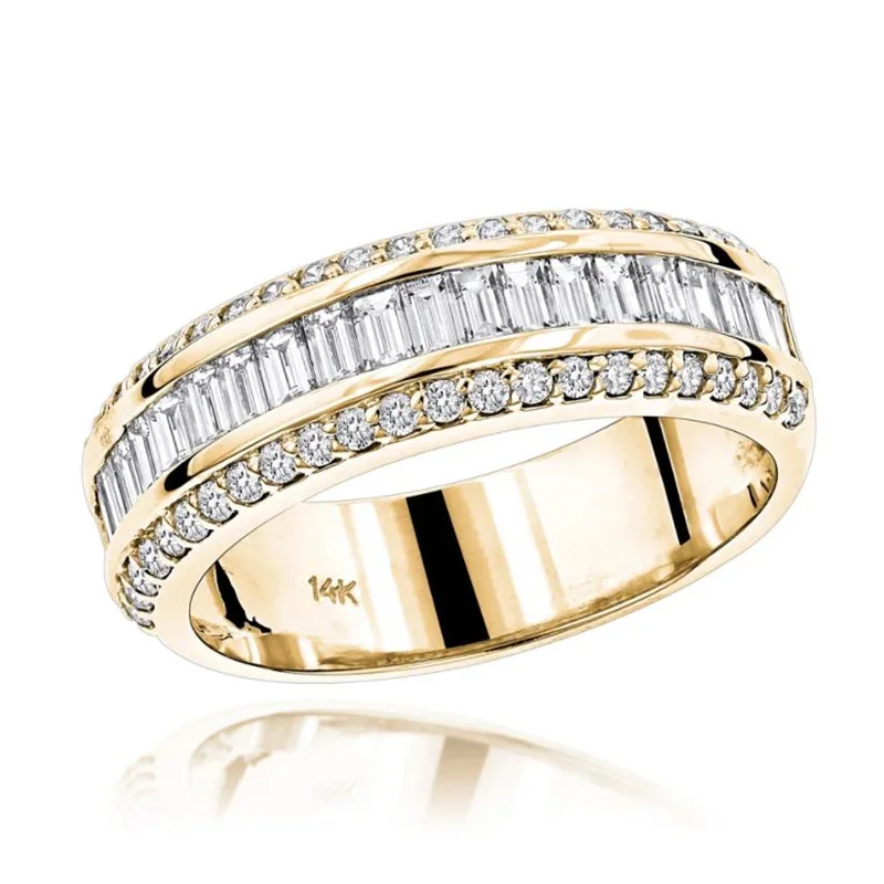 BAOSINA Simple Gold Three-Drain Crystal Zircon Women's Ring For Wedding Engagement Party Jewelry Fashion Hand Accessories
BAOSINA Simple Gold Three-Drain Crystal Zircon Women's Ring For Wedding Engagement Party Jewelry Fashion Hand Accessories