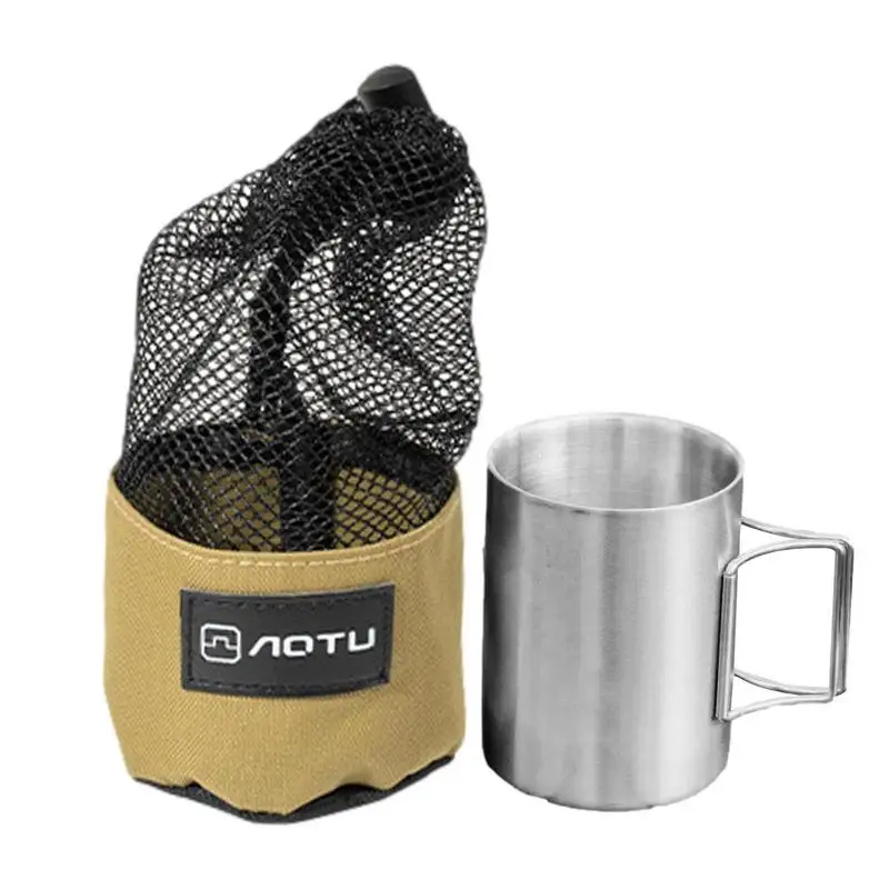 Drawstring Cup Bag Waterproof Camping Kettle Bag With Drawstring Mesh Design Oxford Cloth Portable Pouches For Sports School
Drawstring Cup Bag Waterproof Camping Kettle Bag With Drawstring Mesh Design Oxford Cloth Portable Pouches For Sports School