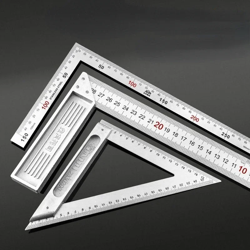 Aluminum Alloy Square Ruler Right Angle 90 Turning Ruler Woodworking Ruler Steel Turning Ruler Measuring Tools Gauge
Aluminum Alloy Square Ruler Right Angle 90 Turning Ruler Woodworking Ruler Steel Turning Ruler Measuring Tools Gauge