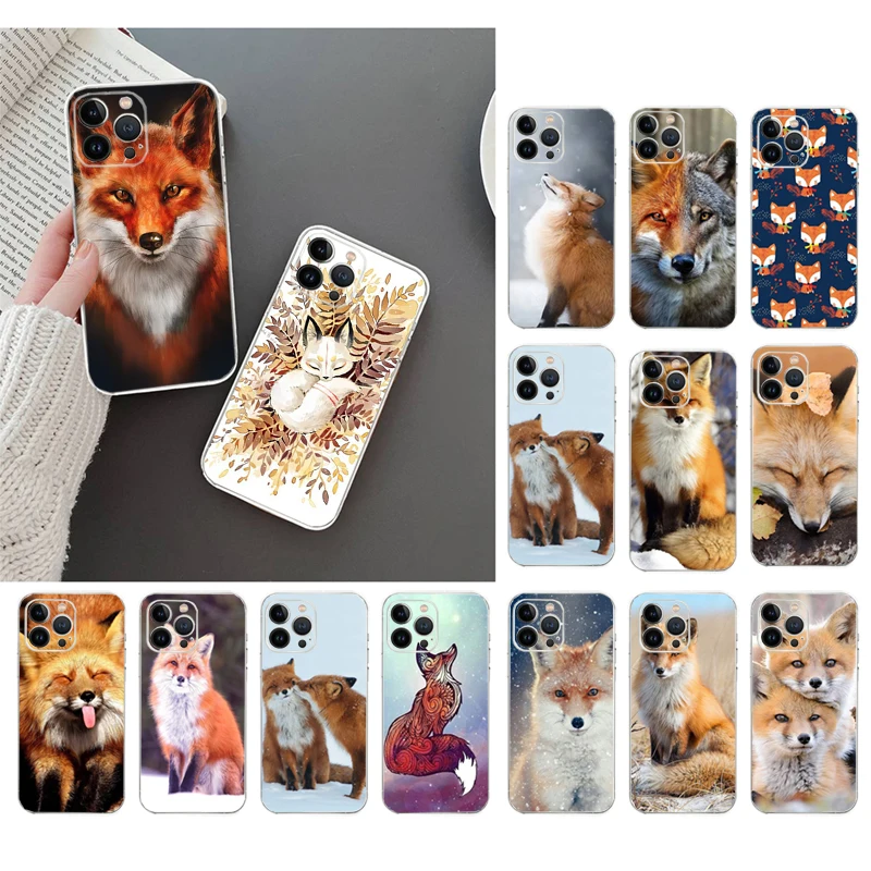 Phone Case For iphone 14 13 12 11 Pro Max XS Max XR X 12mini 14 Plus SE Fox Case Funda Capa Cell
Phone Case For iphone 14 13 12 11 Pro Max XS Max XR X 12mini 14 Plus SE Fox Case Funda Capa Cell
