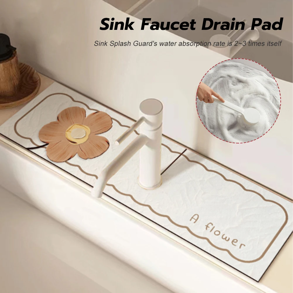 Classic Sink Faucet Drain Pad Table Mat Toilet Diatom Mud Absorbent Pad Non-slip Anti-mildew Mat for Kitchen Countertop Dining
Classic Sink Faucet Drain Pad Table Mat Toilet Diatom Mud Absorbent Pad Non-slip Anti-mildew Mat for Kitchen Countertop Dining