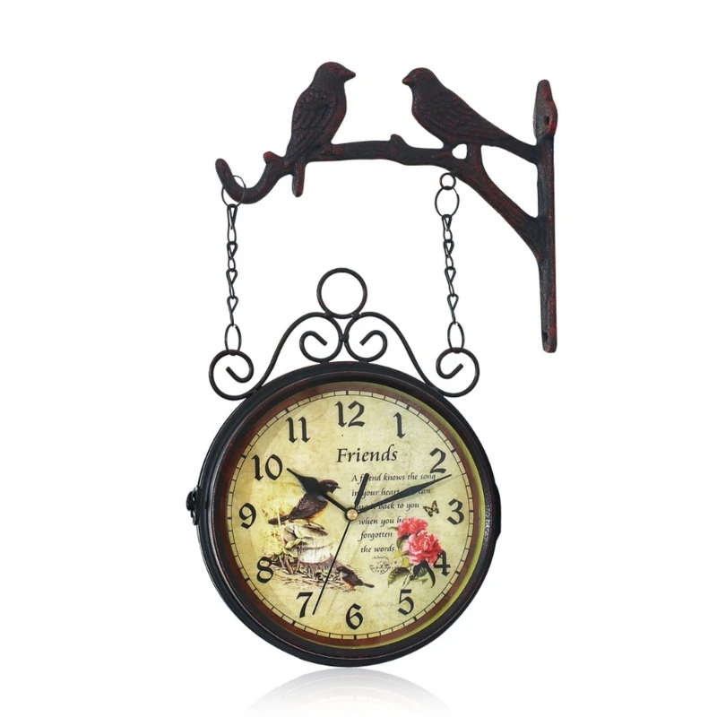 Double Sided Wall Clock for Indoor Outdoor Decorative Office Wall Antique Clocks
Double Sided Wall Clock for Indoor Outdoor Decorative Office Wall Antique Clocks
