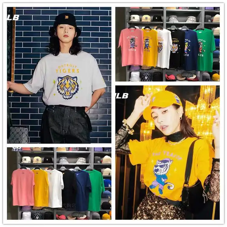 2022 Summer Tees Couple Short Sleeve T-shirt Women Loose Casual Cute Tiger T-shirt Men's And Women's Black O Neck Cartoon Tops
2022 Summer Tees Couple Short Sleeve T-shirt Women Loose Casual Cute Tiger T-shirt Men's And Women's Black O Neck Cartoon Tops