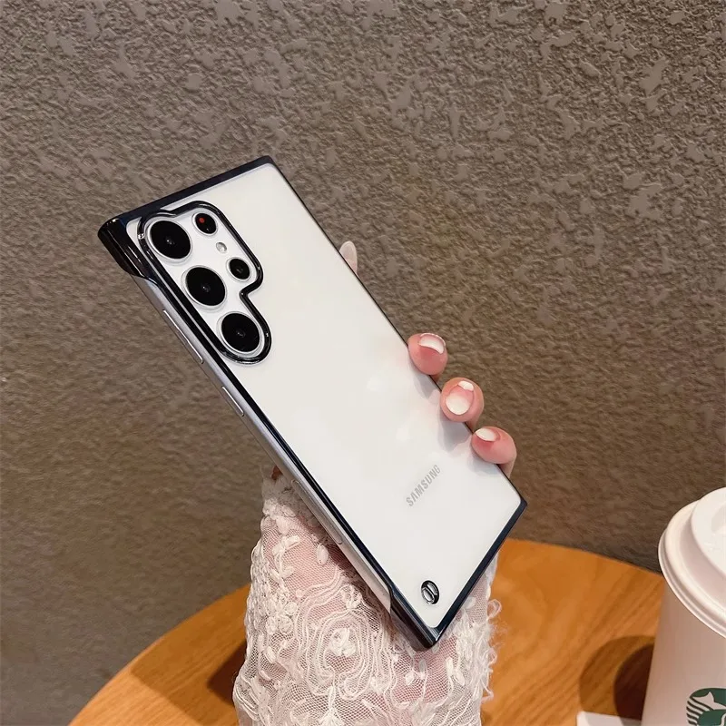 Suitable for Samsung S23 phone case borderless Galaxy S23+electroplated transparent 23 ultra thin hard case plus anti drop prote
Suitable for Samsung S23 phone case borderless Galaxy S23+electroplated transparent 23 ultra thin hard case plus anti drop prote