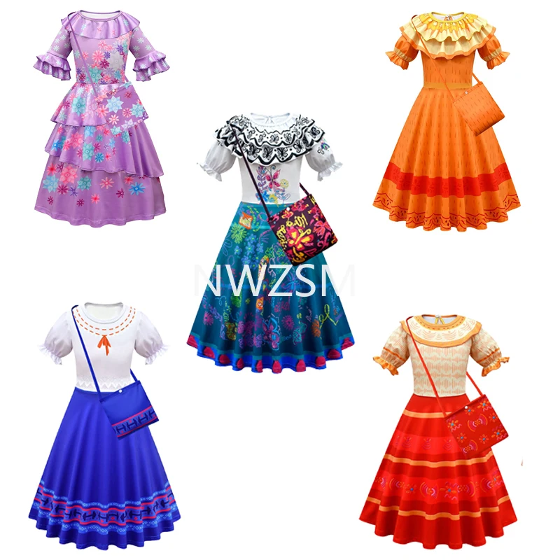 Encanto Mirabel Madrigal Pepa Isabela Dolores Cosplay Costume Girls Halloween Carnival Party Clothing Birthday Princess Dresses
Encanto Mirabel Madrigal Pepa Isabela Dolores Cosplay Costume Girls Halloween Carnival Party Clothing Birthday Princess Dresses