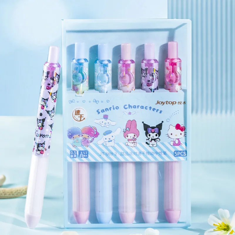 Ручка Sanrio унисекс 0,5 мм Kuromi, черная ручка с наконечником St, гладкая и быстросохнущая Студенческая ручка, канцелярские принадлежности
Ручка Sanrio унисекс 0,5 мм Kuromi, черная ручка с наконечником St, гладкая и быстросохнущая Студенческая ручка, канцелярские принадлежности