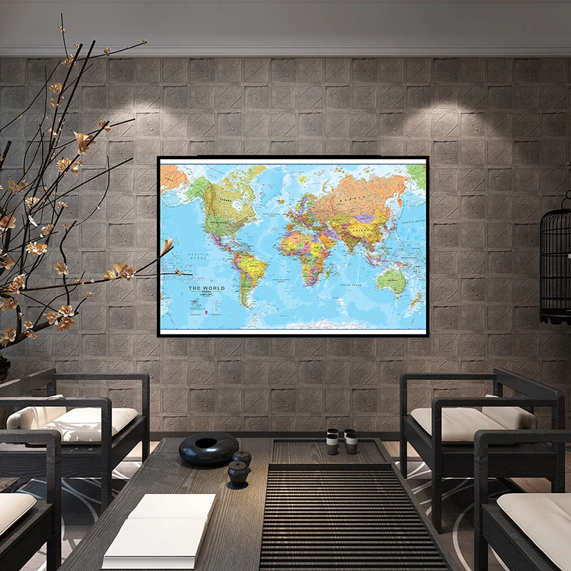 Карта мира 70*50 см настенный художественный плакат без рамки холст живопись декоративная печать комната Домашний декор школьные учебные при...
Карта мира 70*50 см настенный художественный плакат без рамки холст живопись декоративная печать комната Домашний декор школьные учебные при...