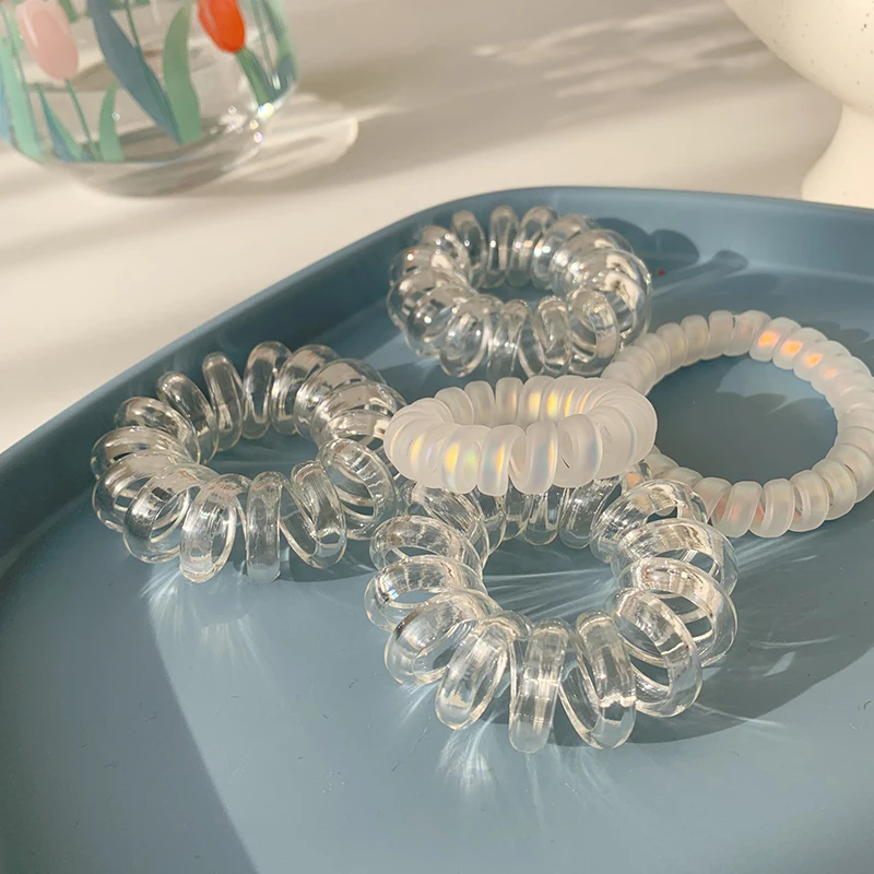 New Ins Transparent Telephone Wire Hair Ties Rubber Bands Gum Pony Tail Holder Elastic Hair Band for Women Hair Accessories
New Ins Transparent Telephone Wire Hair Ties Rubber Bands Gum Pony Tail Holder Elastic Hair Band for Women Hair Accessories