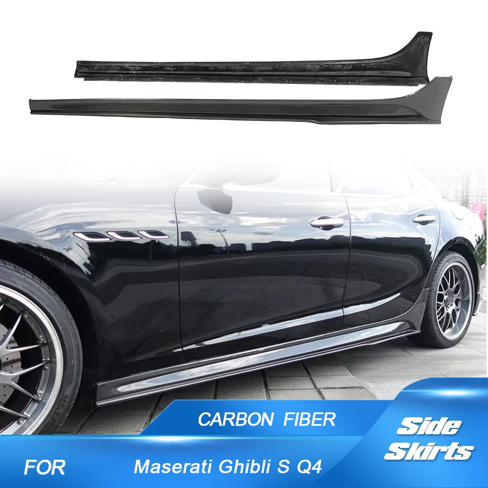 Удлинители боковых полос автомобиля лезвия для Maserati Ghibli Sedan 2014-2019 расширение