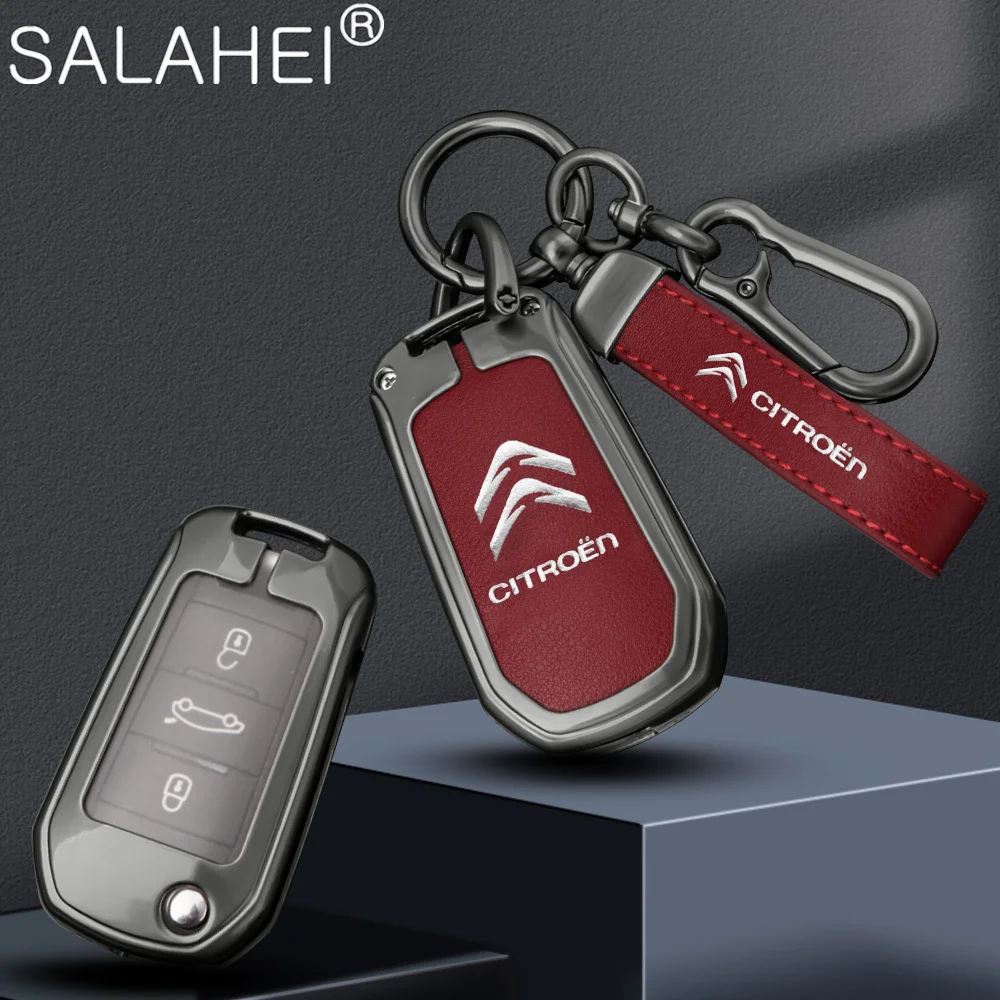 Zinc Alloy Car Folding Remote Key Case Cover Protector Holder Shell Fob For Citroen C4 C4L C3 C6 CACTUS C8 Keychain Accessories 
Zinc Alloy Car Folding Remote Key Case Cover Protector Holder Shell Fob For Citroen C4 C4L C3 C6 CACTUS C8 Keychain Accessories