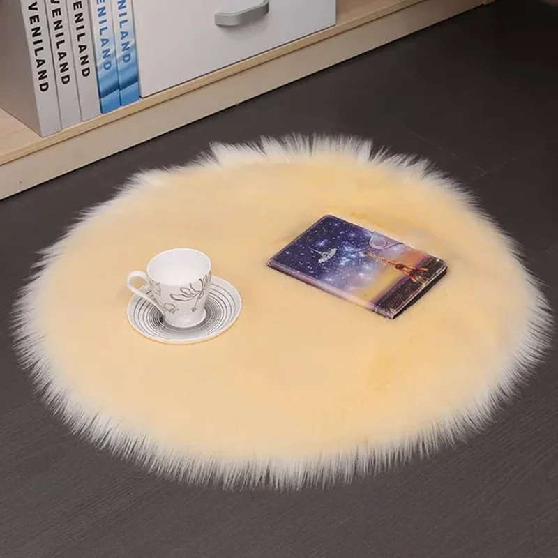 Soft Faux Fur Pillow Cushion Round Chair Seat Cushion Office Sofa Home Decoration Cushion For Chair Anti-Slip Seat Mat
Soft Faux Fur Pillow Cushion Round Chair Seat Cushion Office Sofa Home Decoration Cushion For Chair Anti-Slip Seat Mat