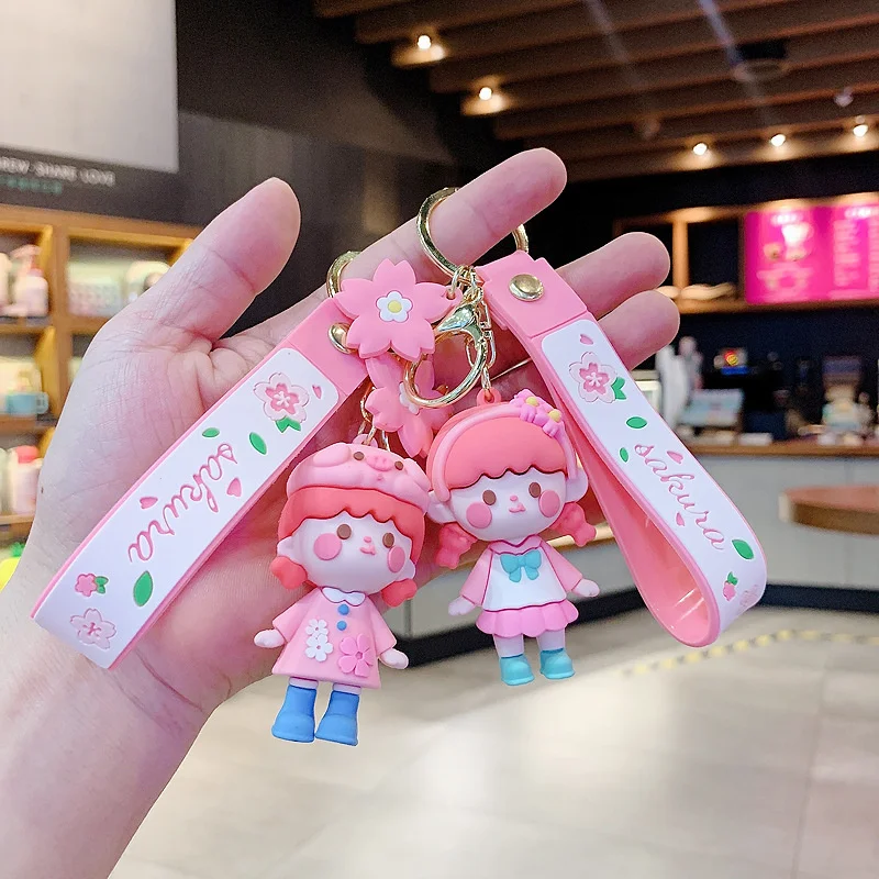 Pink Cherry Blossom Girl Key Chain Exquisite Schoolbag Creative Car Keychain Pendant Cute Doll Ornament Keychain Wholesale
Pink Cherry Blossom Girl Key Chain Exquisite Schoolbag Creative Car Keychain Pendant Cute Doll Ornament Keychain Wholesale