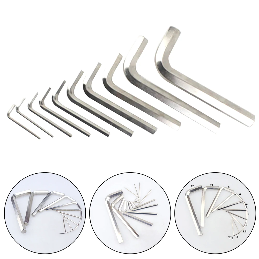 Multifunction Hex Wrench Hexagon Key Small 1.5-12mm 1pc L-Type Carbon Steel Steel Small Key Repair Tools Accessories
Multifunction Hex Wrench Hexagon Key Small 1.5-12mm 1pc L-Type Carbon Steel Steel Small Key Repair Tools Accessories
