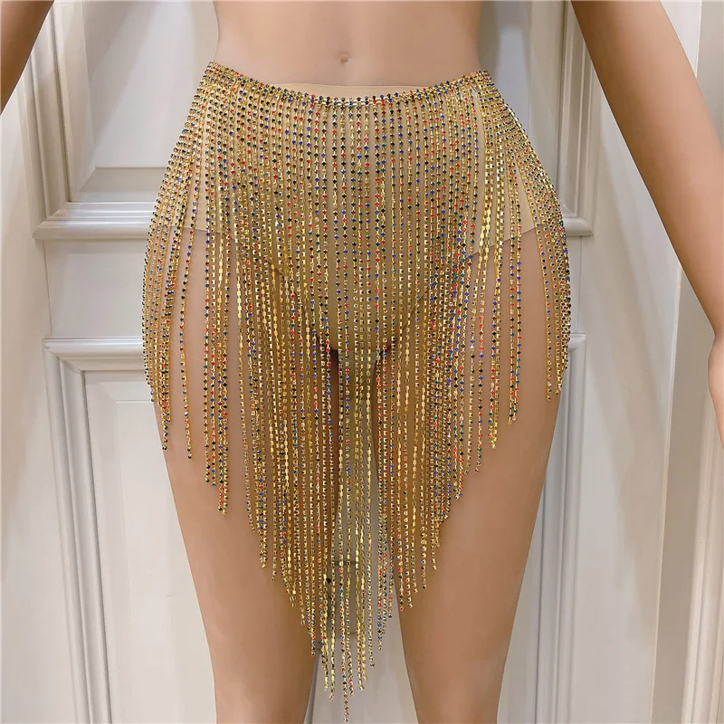 European Irregular Wide Gold Slver Rhinestone Tssel Waist Chain Women Sexy Night Club Belly Chain Body Jewelry Long Fringe Skirt
European Irregular Wide Gold Slver Rhinestone Tssel Waist Chain Women Sexy Night Club Belly Chain Body Jewelry Long Fringe Skirt