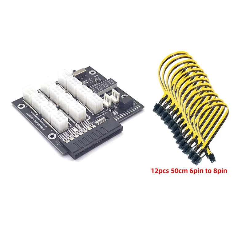 Коммутационная плата для HP 500 Вт/2200 Вт, GPU PSU, модуль питания, графическая карта сервера, преобразование с 6pin на 8pin кабеля для майнинга BTC
Коммутационная плата для HP 500 Вт/2200 Вт, GPU PSU, модуль питания, графическая карта сервера, преобразование с 6pin на 8pin кабеля для майнинга BTC