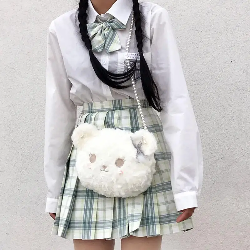 MBTI Lolita Jk Cute Bear Shoulder Bag for Women Soft Fluffy Plush 2023 Luxury Designer Handbag White Lovely Small Coin Purse
MBTI Lolita Jk Cute Bear Shoulder Bag for Women Soft Fluffy Plush 2023 Luxury Designer Handbag White Lovely Small Coin Purse