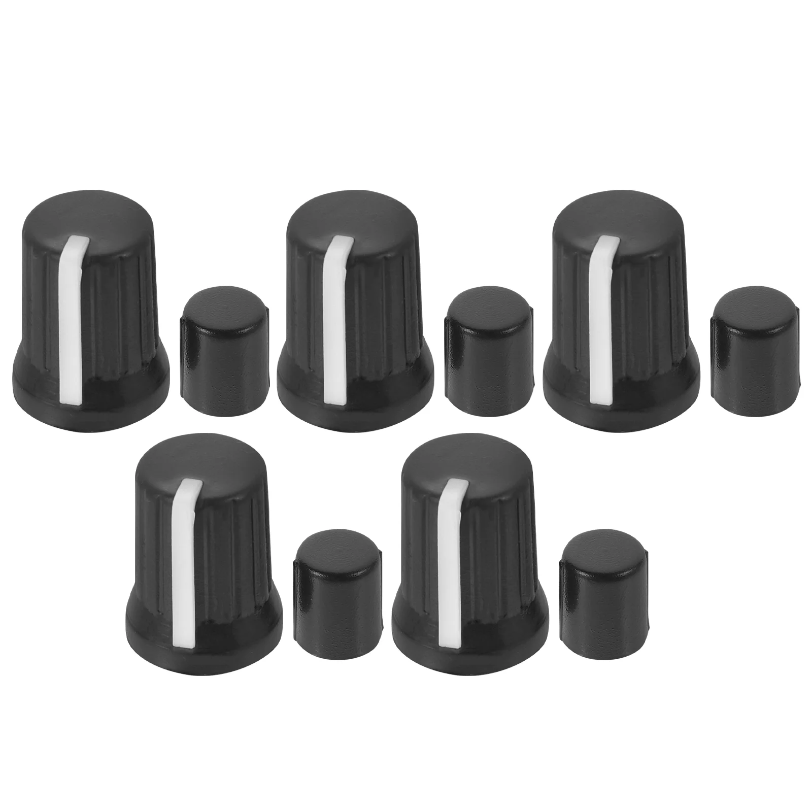 5 Pcs Turn Knob Replacement Potentiometer Parts Accessories Control Knobs Caps Volume Plastic Sound
5 Pcs Turn Knob Replacement Potentiometer Parts Accessories Control Knobs Caps Volume Plastic Sound